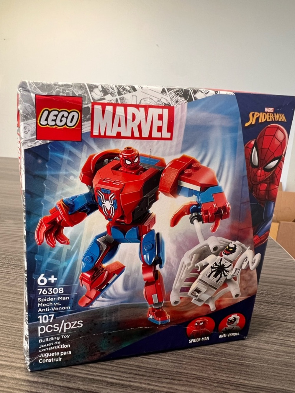 LEGO Marvel Spider-Man Mech vs. Anti-Venom 76308 - New Sealed